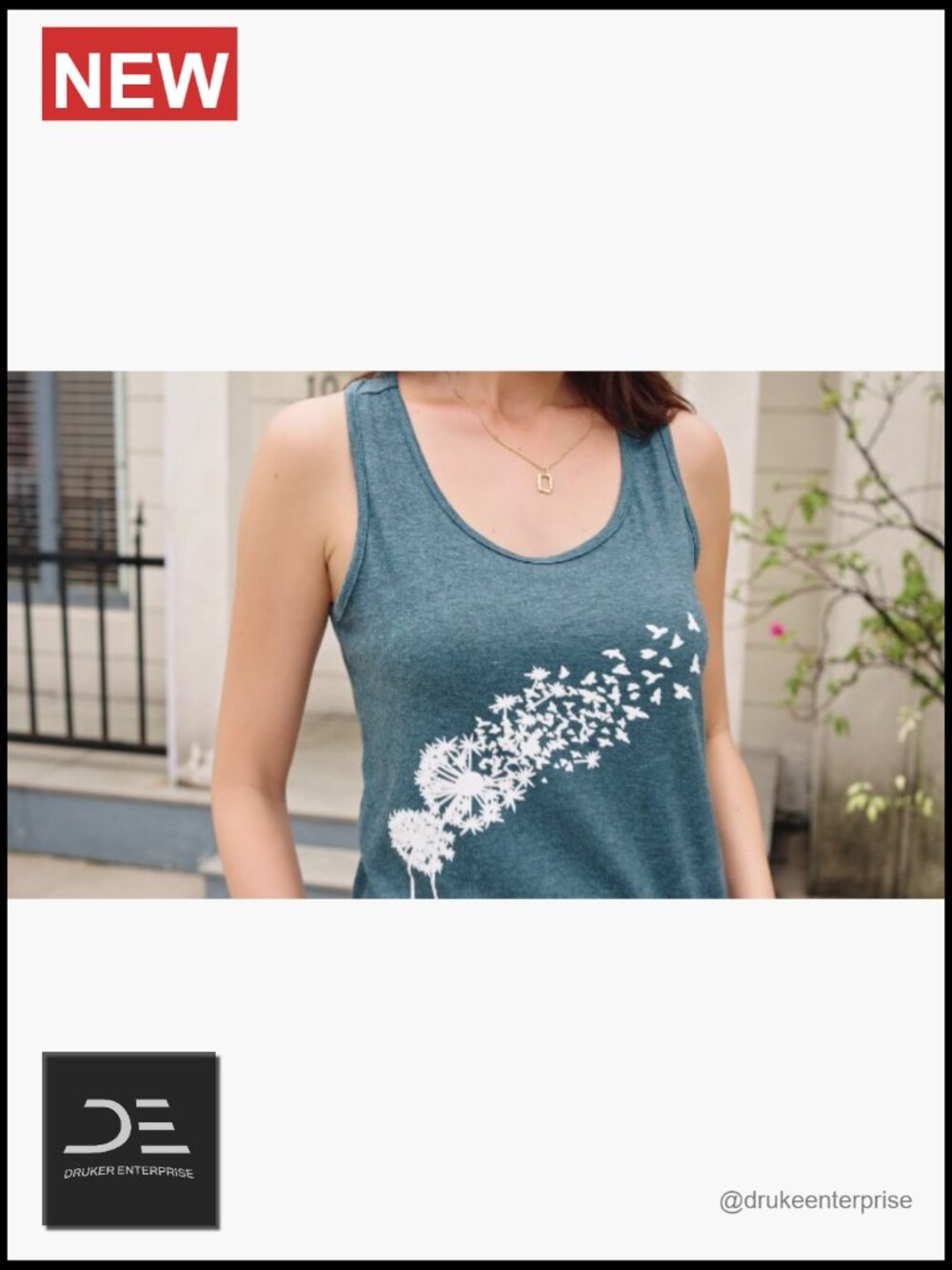 Women's Vintage Graphic Tank Top Summer Beach Loose Sleeveless Racerback Cami - Picture 4 of 7